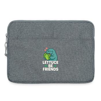 Manatee enthusiast sea beef lover salad love - Laptop bag 15" - heather grey - Front