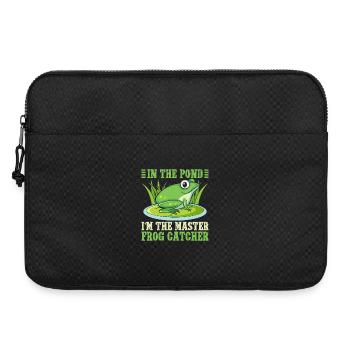 Frog Catcher In The Pond Master Catcher Frog - Laptop bag 15" - black - Front