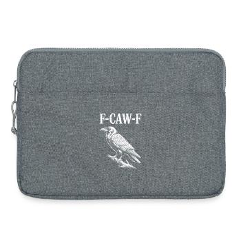 F-Caw-F Meme Crow - Sacoche pour ordinateur portable 15 pouces - gris chiné - Devant