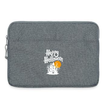 Joyeux halloween - Sacoche pour ordinateur portable 15 pouces - gris chiné - Devant