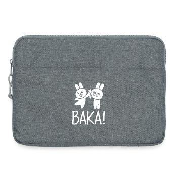 Get Out Unnecessary Social Contact Baka Anime - Laptop bag 15" - heather grey - Front