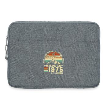 1975 Vintage Retro Geburtstagsgeschenk - Laptop bag 15" - heather grey - Front