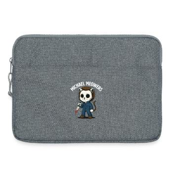 Michael Meowers Gruselige Halloween-Katzenparodie - Laptoptasche 15" - Grau meliert - Vorne