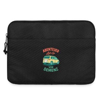 Senioren Humor Abenteuer Vor Demenz Camping Camper - Laptoptasche 15" - Schwarz - Vorne