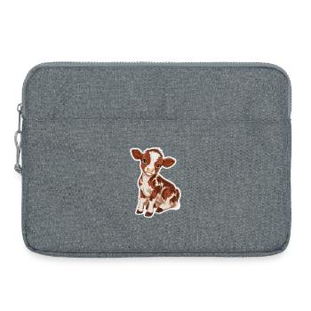 Cow - Laptop bag 15" - heather grey - Front
