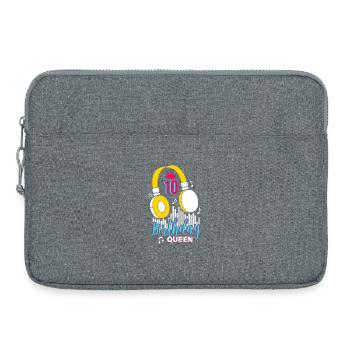 Birthday Queen 10th Birthday - Laptop bag 15" - heather grey - Front