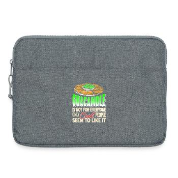 Guacamole Only Cool People Like It Funny Snack - Laptop bag 15" - heather grey - Front