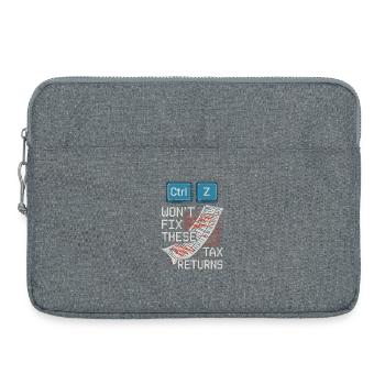 Blagues d’un étudiant en comptabilité cpa en formation excel - Sacoche pour ordinateur portable 15 pouces - gris chiné - Devant
