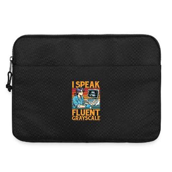 Sonographer I Speak Fluent Grayscale Xray Tech - Laptop bag 15" - black - Front