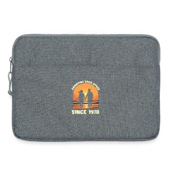 Anniversary of mutual harassment since 1978 - Laptop bag 15" - heather grey - Front