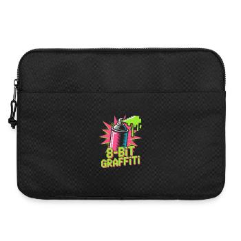 8-bit Graffiti Pop Culture Rétro Jeu vidéo - Sacoche pour ordinateur portable 15 pouces - noir - Devant