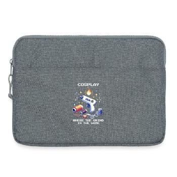 Cosplay – where the grind is the game | Con - Laptop bag 15" - heather grey - Front
