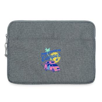 Home is Where My Camper Is Van Design - Laptop bag 15" - heather grey - Front