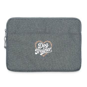 Dog Trainer Heart Design - Laptop bag 15" - heather grey - Front
