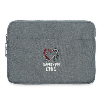 Piercing Addict Body Mod Enthusiast - Sacoche pour ordinateur portable 15 pouces - gris chiné - Devant