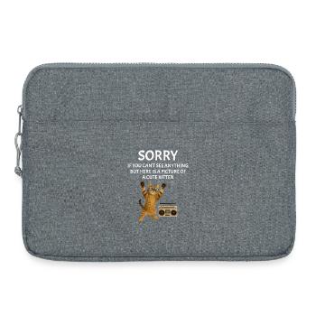 Festival live music sarcastic concert - Laptop bag 15" - heather grey - Front