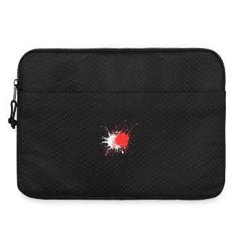 Abstract Blood Splatter Print - Laptop bag 15" - black - Front