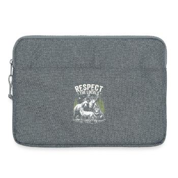 Respect the Locals Animals Forest - Laptoptasche 15" - Grau meliert - Vorne