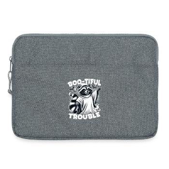 Ghost Raccoon : Boo-tiful Halloween Trouble - Sacoche pour ordinateur portable 15 pouces - gris chiné - Devant