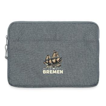 Historische Bremer Hansekogge  - Laptoptasche 15" - Grau meliert - Vorne