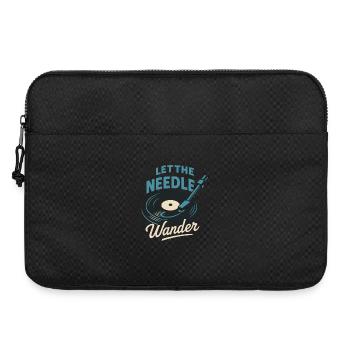 Let The Needle Wander Tourne-disque vinyle Musique - Sacoche pour ordinateur portable 15 pouces - noir - Devant