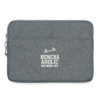 Bench Press Mememe Discover Me Bro Gym - Laptop bag 15" - heather grey - Front