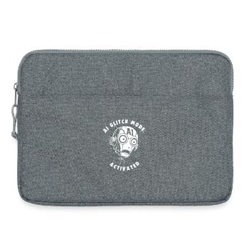 AI GLITCH MODE: ACTIVATED Nerds Promt Ingenieur - Laptoptasche 15" - Grau meliert - Vorne