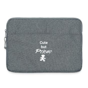 Mignon mais psychopathe - Teddy Edition - Sacoche pour ordinateur portable 15 pouces - gris chiné - Devant