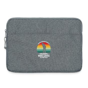 Ne sous-estimez jamais un grand-père qui aime le golf - Sacoche pour ordinateur portable 15 pouces - gris chiné - Devant