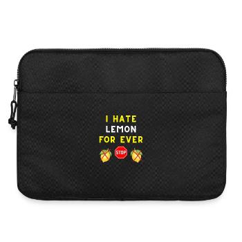 I HATE LEMON FOR EVER - Laptop bag 15" - black - Front