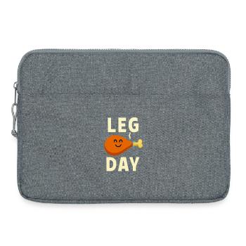 Spaß Beintag Thanksgiving Geschenke Kostüm Truthahn Tag - Laptoptasche 15" - Grau meliert - Vorne