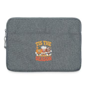 Tis The Season Football Fall Design - Laptop bag 15" - heather grey - Front