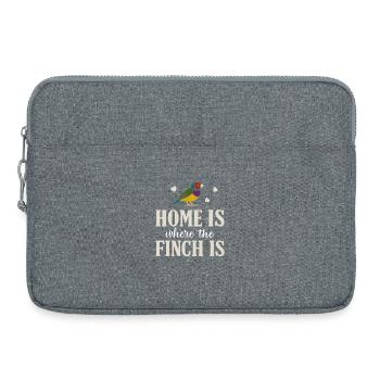 La maison de Gouldamadine est Gouldian Finch Prachtfink - Sacoche pour ordinateur portable 15 pouces - gris chiné - Devant
