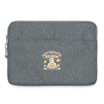 Pelmeni Pelmenis Easily Distracted By Pelmeni - Laptoptasche 15" - Grau meliert - Vorne