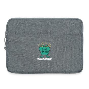 Dictons drôles, tenues amusantes, ironie, sarcasme - Sacoche pour ordinateur portable 15 pouces - gris chiné - Devant