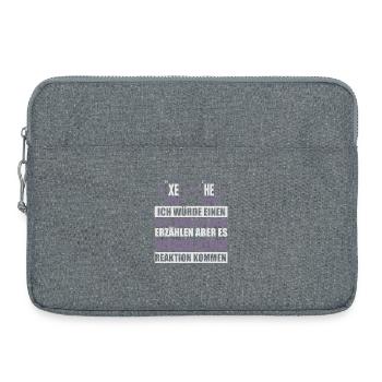 Whiskey Saying Whiskey Drinker Whiskey Lovers - Laptop bag 15" - heather grey - Front