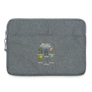Deadly Flowers Collection — Giftiges Halloween - Laptoptasche 15" - Grau meliert - Vorne