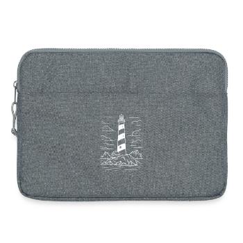 Lighthouse on the rock - Laptop bag 15" - heather grey - Front