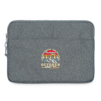 Octobre 1961 Vintage Cadeau Anniversaire - Sacoche pour ordinateur portable 15 pouces - gris chiné - Devant