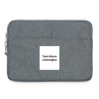 Team Mama Invincible - Laptop bag 15" - heather grey - Front