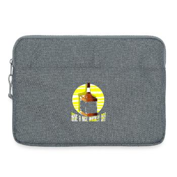 Whiskey Saying Whiskey Drinker Whiskey Lovers - Laptop bag 15" - heather grey - Front