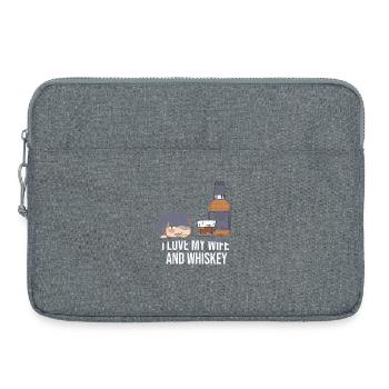 Whiskey Saying Whiskey Drinker Whiskey Lovers - Laptop bag 15" - heather grey - Front