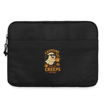 La caféine éloigne les creeps Halloween drôle - Sacoche pour ordinateur portable 15 pouces - noir - Devant