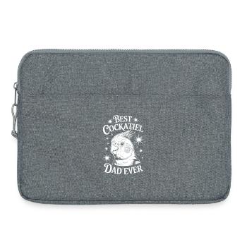 calopsitte disant papa cockatiel cadeau - Sacoche pour ordinateur portable 15 pouces - gris chiné - Devant