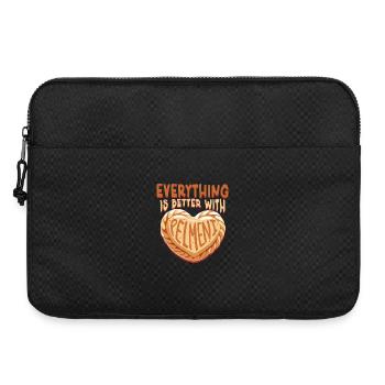 Pelmeni Pelmenis Everything Is Better With Pelmeni - Laptoptasche 15" - Schwarz - Vorne