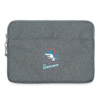 DJ SHARKDROP Hai DJ Mit Kopfhörern Am Mischpult - Laptoptasche 15" - Grau meliert - Vorne