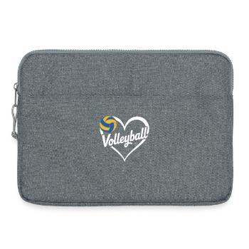 Volley-ball - Sacoche pour ordinateur portable 15 pouces - gris chiné - Devant