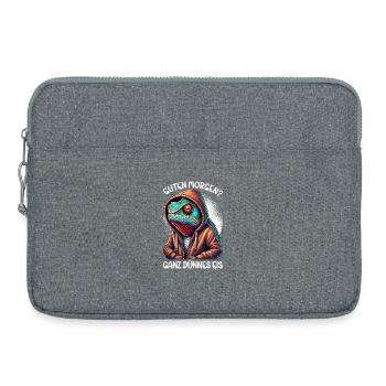 Bonjour caméléon de glace très mince drôle - Sacoche pour ordinateur portable 15 pouces - gris chiné - Devant