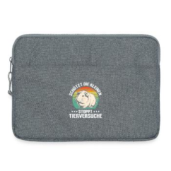 Tiere SCHÜTZT DIE KLEINEN STOPPT TIERVERSUCHE - Laptoptasche 15" - Grau meliert - Vorne