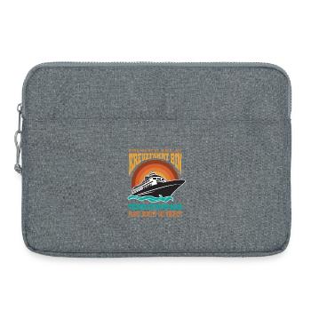 Lustige Kreuzfahrt Sprüche Outfits Urlaub - Laptoptasche 15" - Grau meliert - Vorne